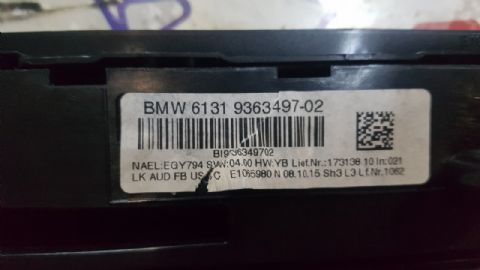 BMW F 30 F 36 RADİO KLİMA KONTROL PANELİ 61319363497-02