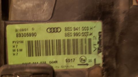 AUDİ A4 B6 MERCEKLİ SOL FAR 89305990